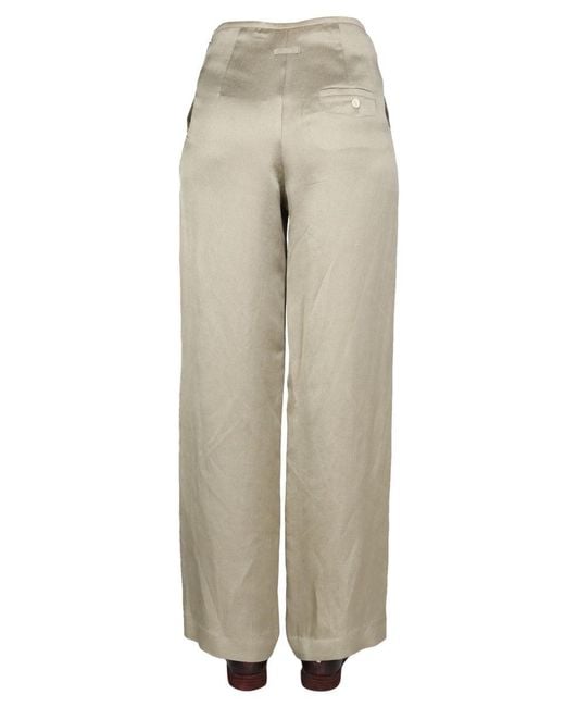 Alysi Natural Satin Trousers