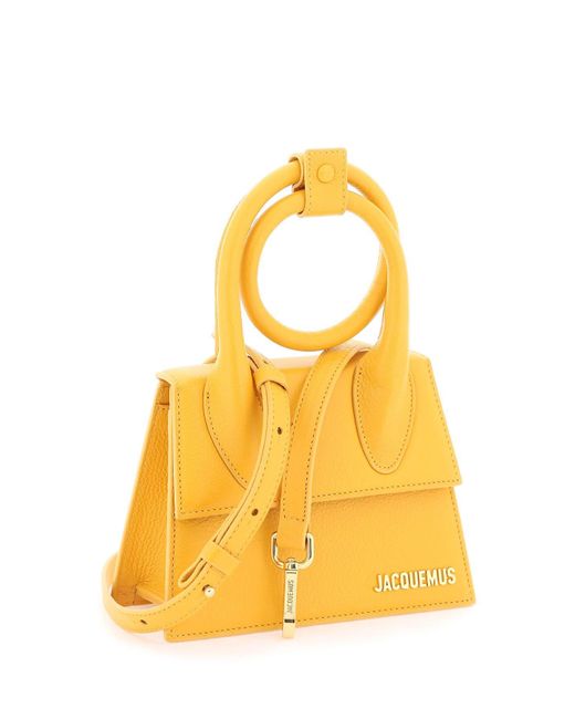 Jacquemus Le Chiquito Noeud Bag in het Yellow