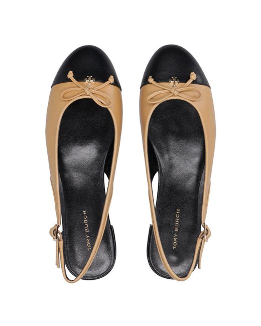 Chaussures plates Tory Burch en coloris Brown