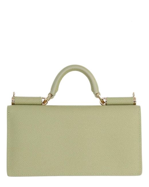 Dolce & Gabbana Green Leather Mini Bag