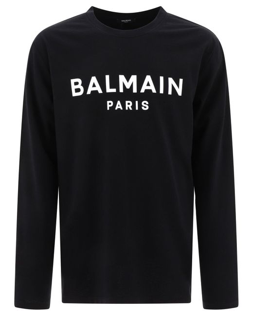Balmain " Paris" T -Shirt in Black für Herren