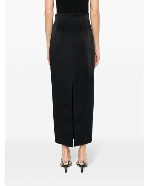 Khaite Black The Loxley High-Waisted Skirt