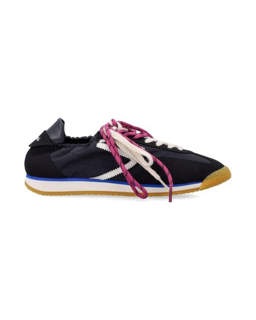PURAAI Blue Panther Vegan Lace-Up Sneakers
