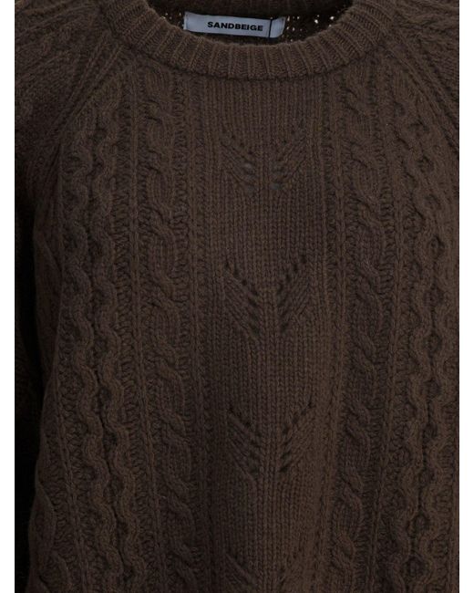 Sandbeige Brown Strickwaren