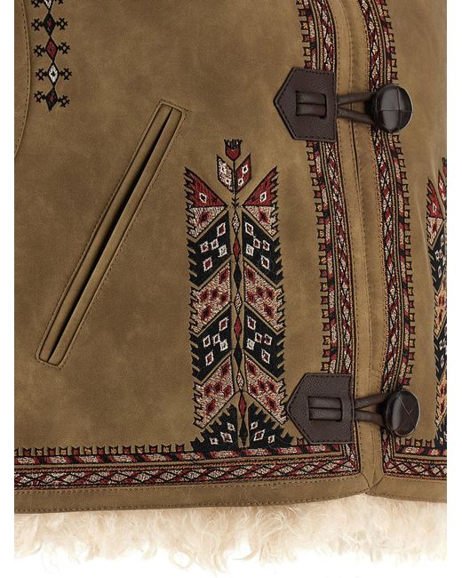 Isabel Marant Brown Weste "Clemencia"