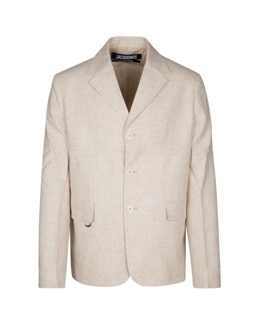 Jacquemus Natural Jackets And Vests for men