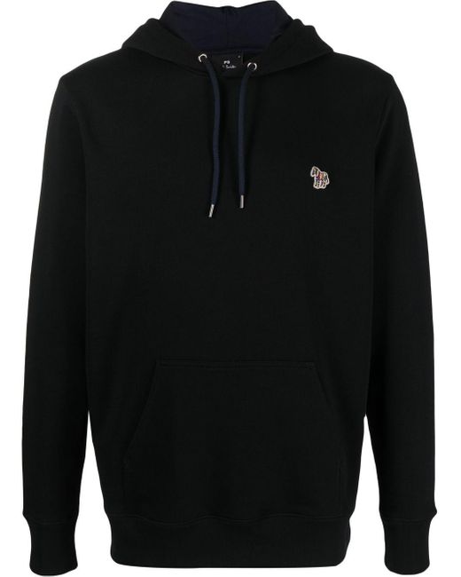 Paul Smith Hoodie Met Patch in het Black voor heren