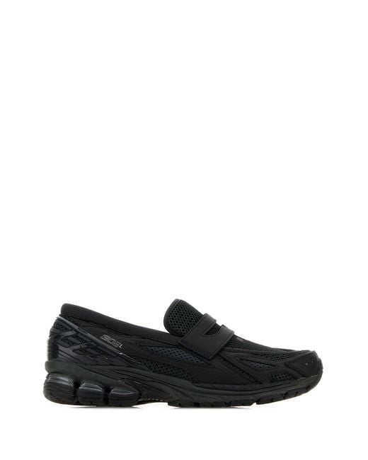 New Balance Black Mesh Loafers