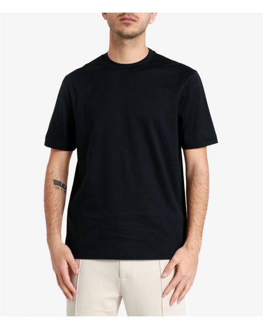 Filippo De Laurentis Black T Shirts And Polos