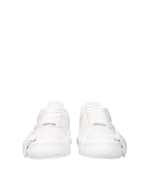Giuseppe Zanotti White Sneakers Cobra Uomo Pelle Bianco for men