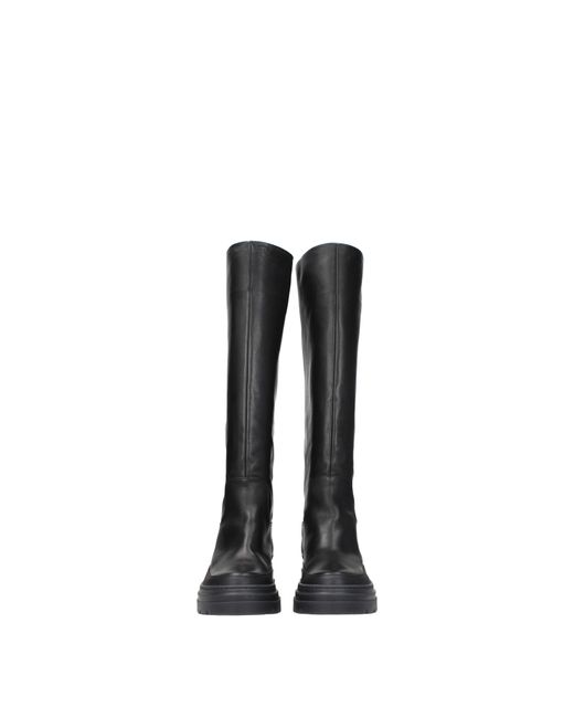 Max Mara Black Boots Beryl Frauen Leder schwarz