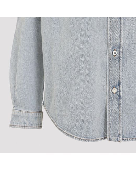 Miu Miu Gray Denim Shirt