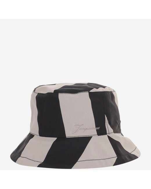 Jacquemus Black Bucket Hat With Logo
