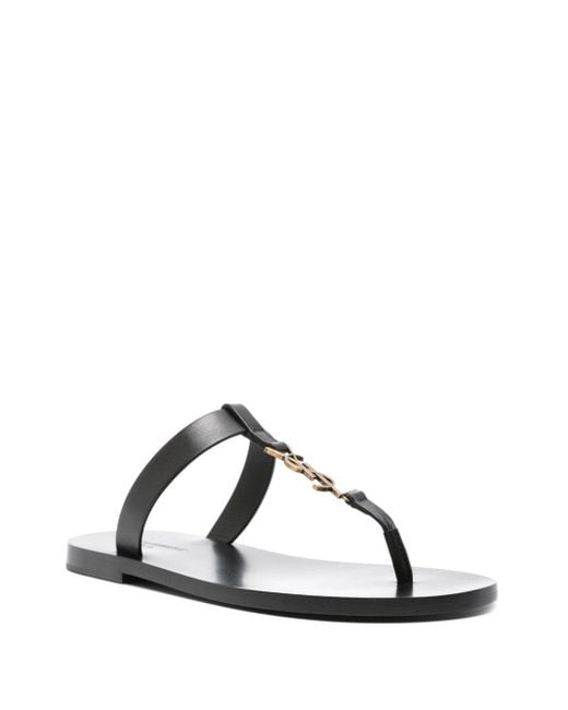 Sandalias Cassandre Saint Laurent de color Black