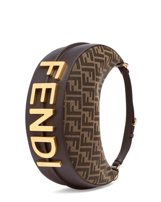 Fendi Gray Borsa "Graphy" Small