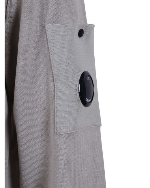 C P Company Gray Knitwear Crew Neck