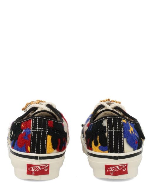 Vans White Multicolour Textile Sneakers