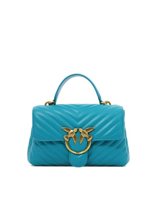 Mini Lady Love Puff Handbag Pinko de color Blue