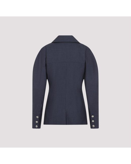 Givenchy Blue Double-Breasted Tailored Jacket