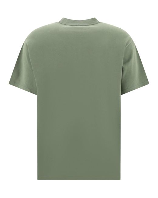 Carhartt Green "Script Embroidery" T Shirt for men