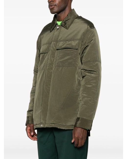 Oamc Peacemaker Green Padded Overshirt