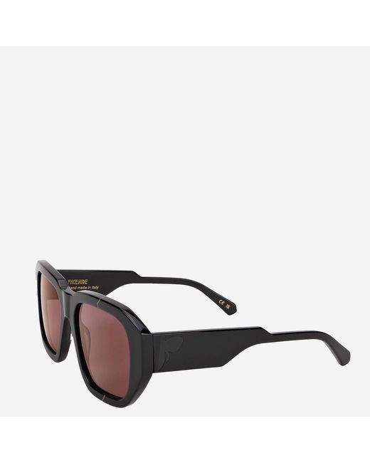 FACE HIDE Black Broken Cosmo Sunglasses With Logo for men
