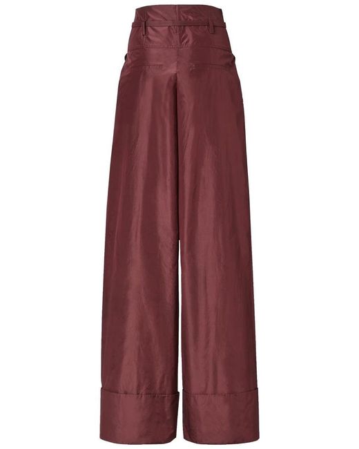 Fendi Red Belted Pants