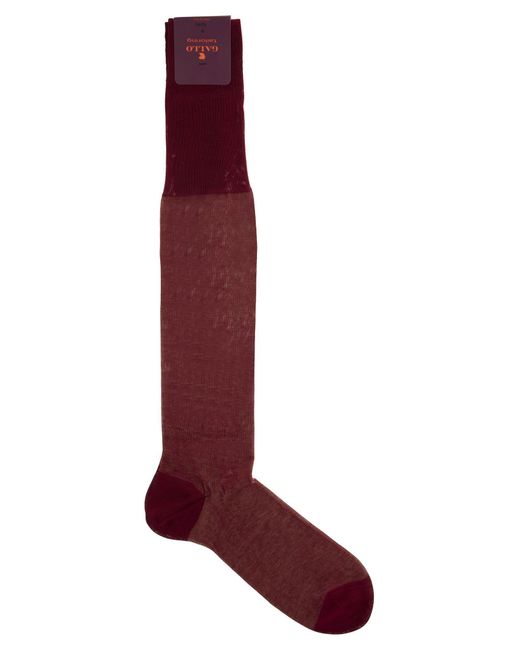 Gallo Red Long Cotton Socks
