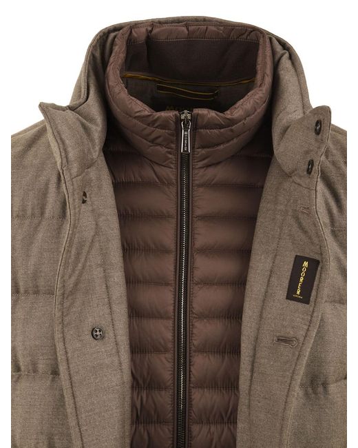 Coats beige Moorer de color Brown