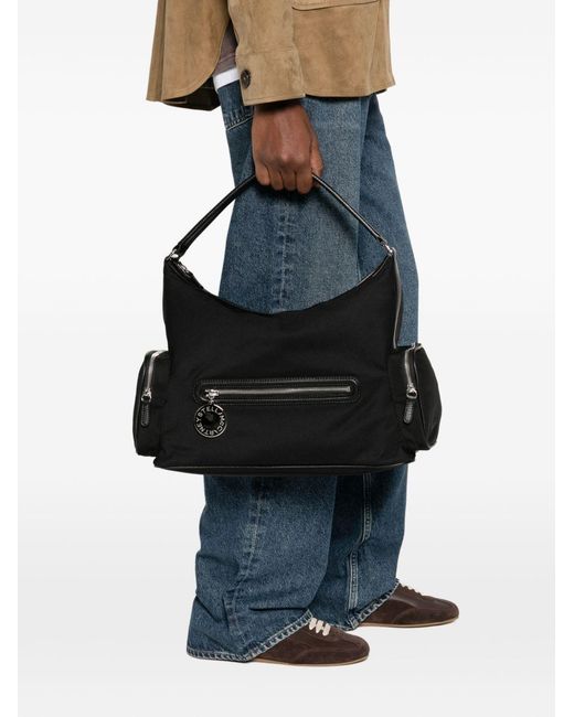 Stella McCartney Black Dartmoor Nylon Shoulder Bag