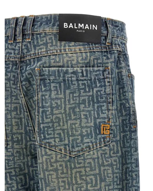 Balmain Jeans Met Vervaagd Effect in het Blue voor heren