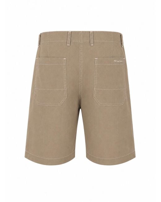 Paul Smith Natural Patch Pkt Shorts for men
