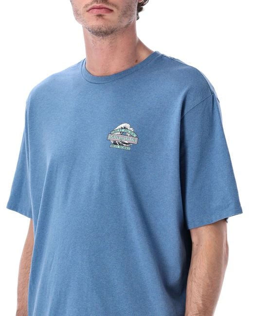 Patagonia Blue Short-Sleeved Great Waves Responsibili-Tee for men