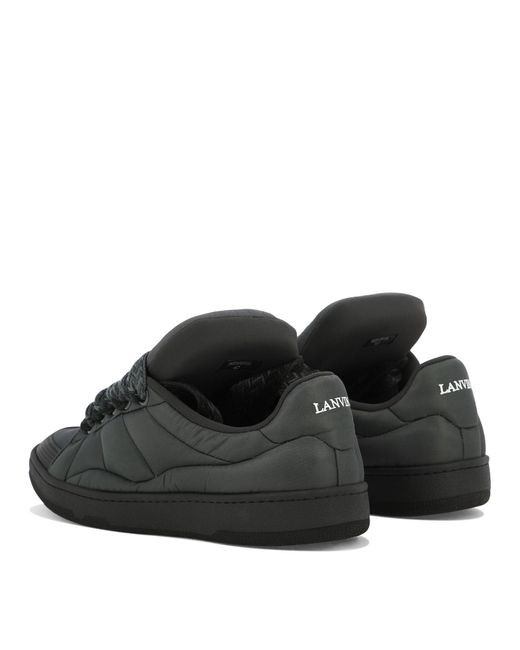 Lanvin Curb Xl Leren Sneakers in het Black voor heren