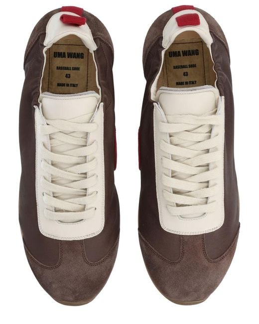 Uma Wang Brown Leather Sneaker for men