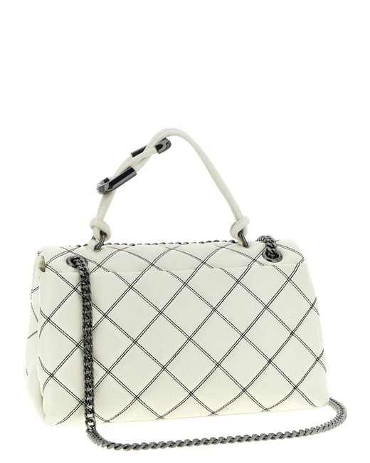 'The Bi Color Dual Dual' Medium Shoulder Bag Marc Jacobs de color Metallic