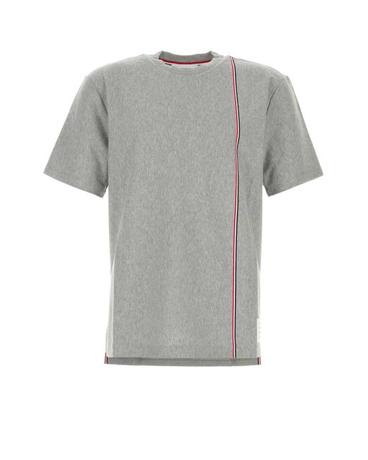 Thom Browne Gray Cotton T Shirt