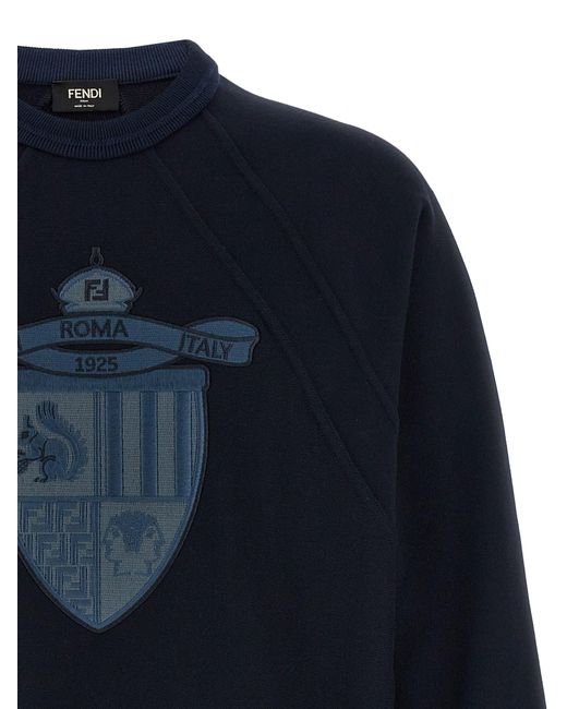 Fendi Crest' Sweatshirt in Blue für Herren