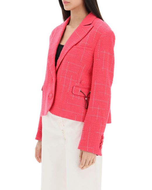 'Theo' boucle 'chaqueta Saks Potts de color Pink