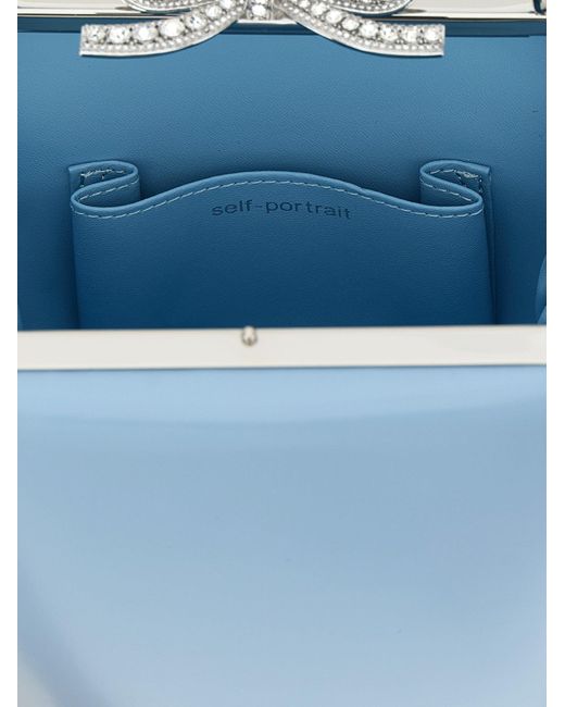 Self-Portrait Self -Porträt 'Blue Leder -Tasche' Handtasche