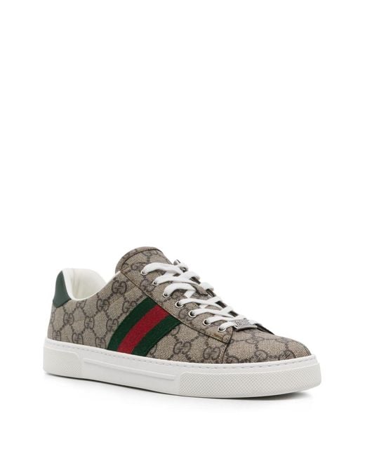 Gucci Gray Ace Gg Sneakers