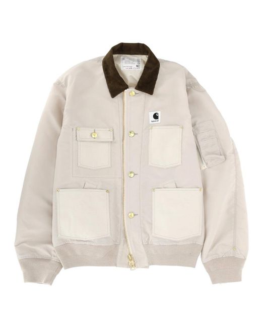 SACAI X CARHARTT WIP Natural "duck " Jacket