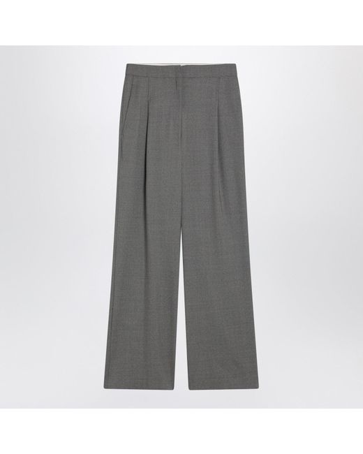 Loulou de Saison Gray Wide Wool Pants