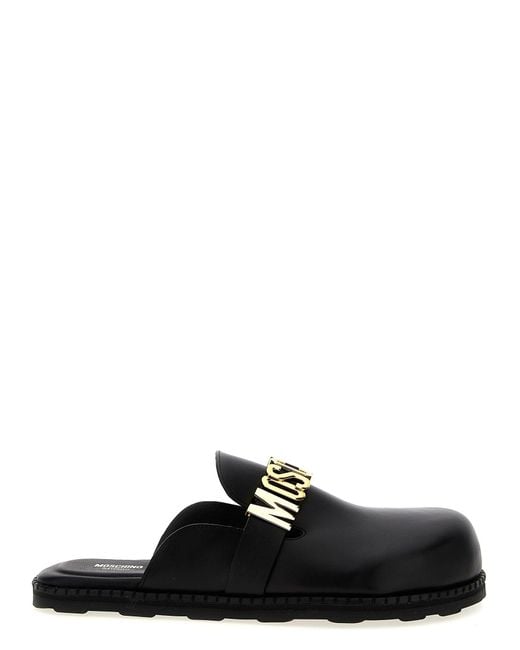 Moschino Black 'Birky' Sabots
