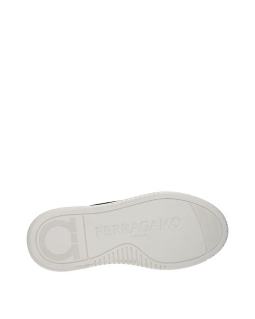 Ferragamo Black Sneakers Caro Uomo Pelle Nero for men