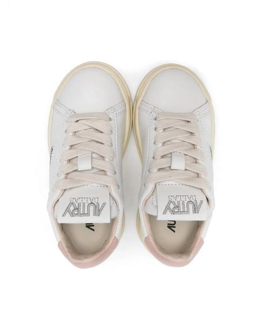 Autry White Kids Dallas Sneakers
