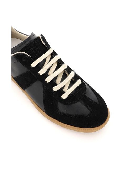 Sneakers Replica In Pelle di Maison Margiela in Black da Uomo