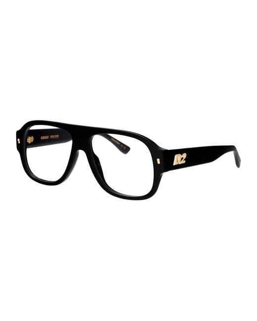 DSquared² Black Aviator Optical D2 0125 807 for men