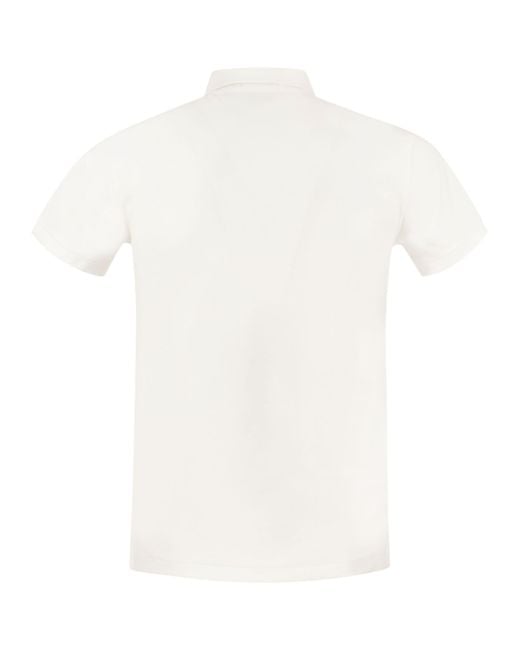 Polo Ralph Lauren White Slim-Fit Pique Polo Shirt for men