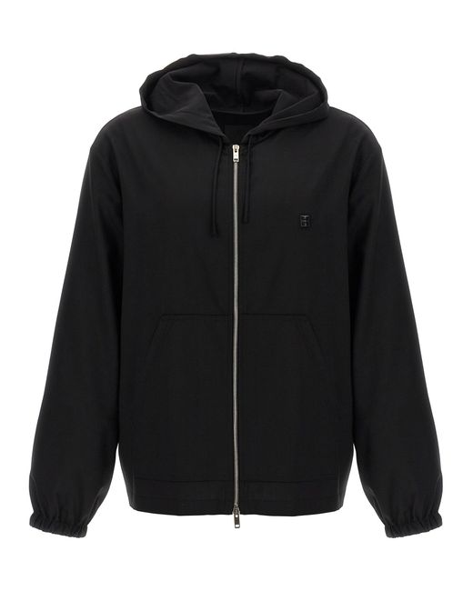 Givenchy Wool Hoodie in het Black voor heren